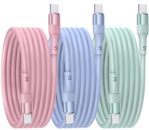 USB C auf USB C Kabel 1.8M 3Stück 60W, iPhone 15 16 17 Ladekabel USB C to C Schnellladekabel PD USB C to Typ C Ladekabel für Apple iPhone 15 16 Pro Max/Pro/Plus/iPad Pro/Macbook/Samsung S25/S24/S23