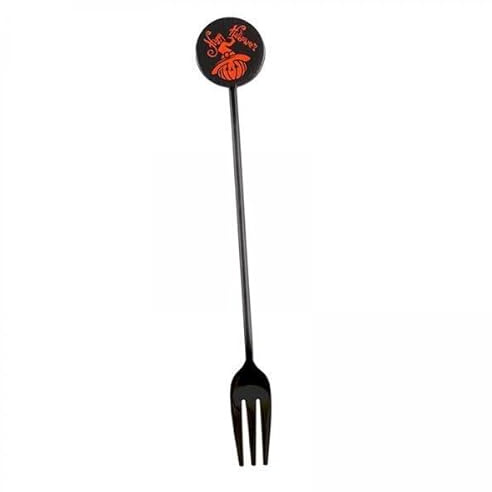 predolo Lot de 4 Couverts Simples En Acier Inoxydable pour Décoration de Table D'Halloween, pour Goûter, Restaurant, Dessert, événement