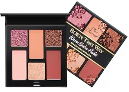 TOO FACED COSMETICS ORIGINAL | Lidschatten-Palette | BORN THIS WAY | by BELLA (WARM EMBER NUDES | 6 Lidschatten | 5,7 g (1er-Pack)