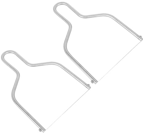 Angoily 2 pièces Trancheur à Fromage Inox Ergonomique Outil Léger et Compact pour Découpe Fine de Fromage et Beurre Accessoire Cuisine Polyvalent