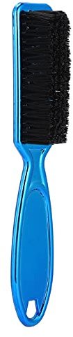 Bartbürste, Salon, Retro-Öl-Haar-Bartpflege-Stylingbürste mit Griff für Männer, weiche, feine Borsten, hochwertiges Nylonmaterial, antistatisch, Wasseraufnahme, Blau