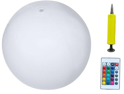 AMSLSIU Palla da spiaggia estiva a LED impermeabile, giocattolo colorato per piscina per bambini, attività acquatiche all'aperto e raduni, gioco da piscina gonfiabile estiva con palla spiaggia, nuoto