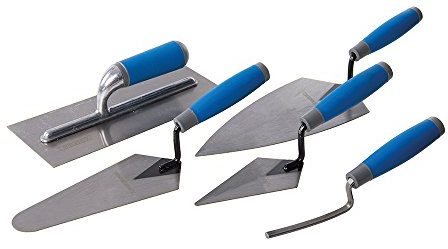 Silverline Soft-Grip Trade Trowel Set 5pce (395016)
