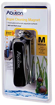 Aqueon Aquarium-Algenschaber, Reinigungsmagnete für Glas/Acryl, mittelgroß