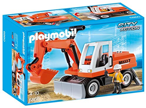 PLAYMOBIL 6860 - Escavatore Meccanico, Multicolore