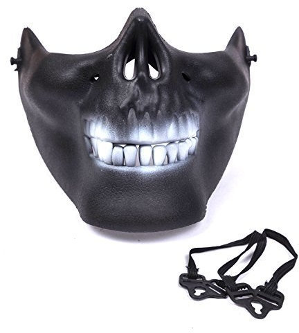 Robelli Masque Demi-tête de mort COD Ghost Noir