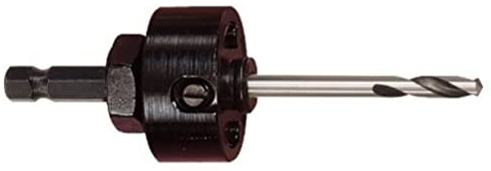 Starrett A17-38E Hole Saws Arbor - 8.75mm (11/32”) Hex Shank Arbor for 32 - 210mm Holesaws with Extra Length High Speed Steel Drill Bit - Quick Change Mandrel