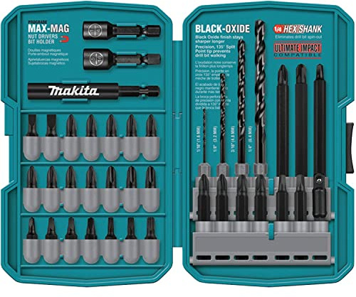 Makita T-01373 Schlagbohrer-Set, 38-teilig, Schwarz