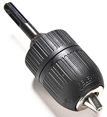 Malayas Portabrocas sin llave para Broca de Taladro y Taladradora Mandril para Taladradora Agarre de 2-13mm con Adaptador al Taladro con Cabeza SDS