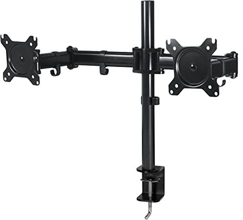 ARCTIC Z2 Basic - Brazo Monitor, Doble Brazo de Soporte Monitor de hasta 28″/25″ Ultrawide, Capacidad de Peso hasta 15 kg, Rotación de 360°, Ajuste Fácil del Monitor - Negro