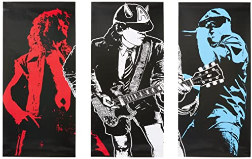 Cuadros Camara ACDC Poster Musica Rock Gesamtgröße: 97 x 62 cm XXL