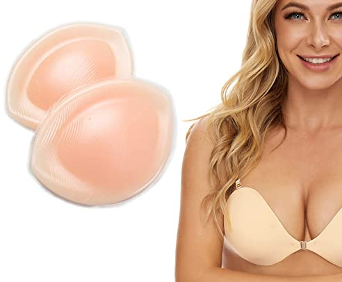 In One Clothing 260 Gramm/Paar - hautfarbene Silikon Einlagen für BH´s Badeanzüge oder Bikinis - weich und flexibel