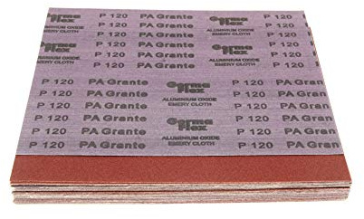 Emery Cloth Abrasive Sandpaper Sheets Sand Paper (603) Aluminium Oxide Pack of 12 / P80