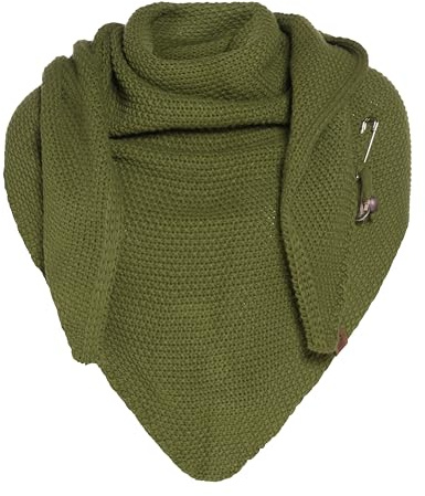 KNIT FACTORY - Dreiecksschal Coco - Damen Strickschal mit Wolle - Umschlagtuch für den Herbst und Winter - Winterschal - Dreieckstuch - Hochwertige Qualität - XXL Schal - 190 x 85 cm