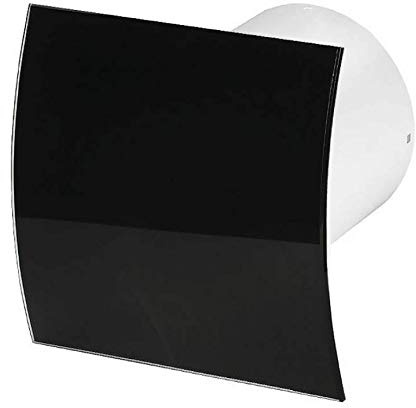 Bathroom Extractor Fan – Multiple Options Including Pull Cord, Timer, Humidity Sensor – Silent or Turbo – Chrome, White and Black Finish Options – Low Energy Consumption ((Silent) Pull Cord, PEGB100P)