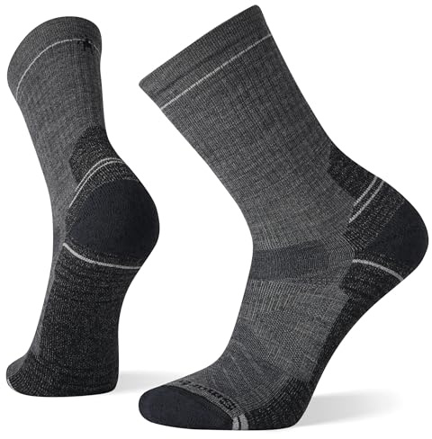 Smartwool Unisex Hike Light Cushion Crew Socks Medium Gray L