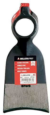 Bellota HOE2420P - Azada forjada para Plantar parterres y Zonas de rocalla, con Martillo en el Ojo y Sistema antigiro.