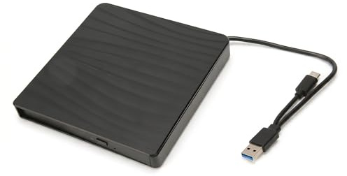 Gehäuse-Kit für Externe Optische Laufwerke, Ultraflacher, Tragbarer USB 3.0 Typ C Externer CD-Brenner, Kompatibel mit 9,5 Mm 9 Mm SATA-Fach Zum Laden von CDs, DVDs, BDs, (Typ C)