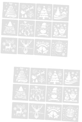 Operitacx Stk DIY Malschablone dekorative Schablonen Malvorlagen weihnachtsdeko Zeichenschablonen Schablonen zum Malen Handkonto schmücken handgefertigte Materialien Schimmel