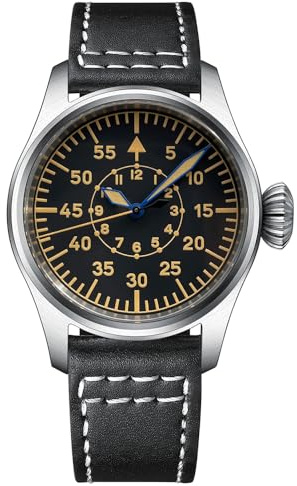 Steeldive SD1928B leuchtende 39 mm einfaches Design Herren-Pilotenuhren, schwarz, NH35, automatische 200 m wasserdichte Taucheruhr, V 3
