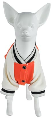 IZOCOOL - Hundepullover Fleece Hundepullover Groß Hunde Sweatshirt, Warm und Leicht, Leicht zu Tragen (Orange, S)