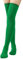 DAZZLUXE 1 par de calcetines por encima de la rodilla, calcetines elásticos por encima de la rodilla, medias verdes, ideales para fiestas, uso diario, verde, 10