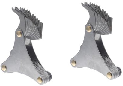 SOLUSTRE 2 Stücke Robust Genaue Gewinde Gauge Pitch Werkzeug Multi-zweck Schneiden Gauge Set Einfach Zu Bedienen Shop