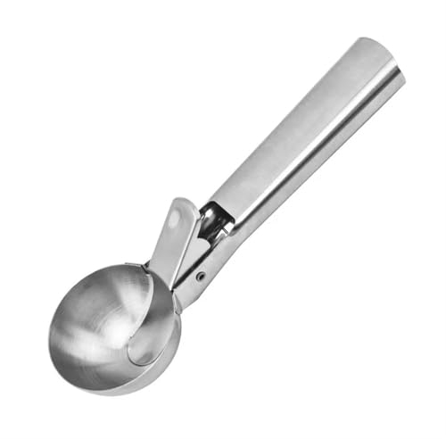 Paletta Gelato Cucchiaio for gelato domestico, cucchiaio in acciaio inossidabile a doppio scopo, cucchiaio for anguria alla frutta, cucchiaio a sfera Palline Gelato(S)