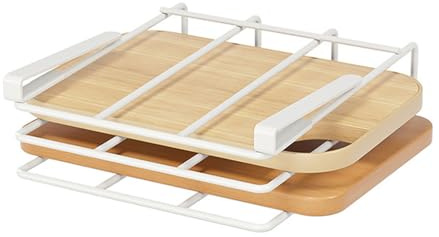 Étagère simple et pratique pour planche à découper - Support de couvercle sous les armoires