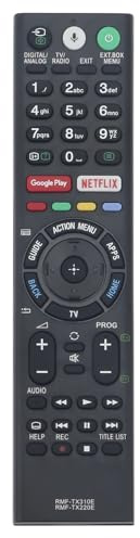 AULCMEET Mando a Distancia,RMF-TX310E RMF-TX220E Nuevo Mando a Distancia por Voz Apto para fit for Sony Bravia 4K UHD TV KD-55XF7596 KD-55XF8096 KD-55XF8505 KD-55XF8577 KD-55XF8588 KD-55XF8596
