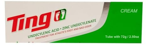 Ting Antifungal Cream – 72g | Topical Treatment for Athlete's Foot and Foot Odor