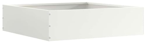 Générique Bordure de Pelouse Blanc 50 x 50 x 13 cm Acier,Quincaillerie,Clôtures & barrières,Murets & Bordures de Jardin,Blanc,2.1 KG,874718