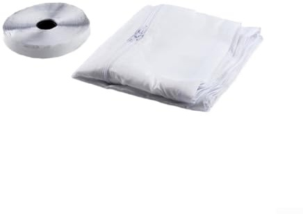 Kit de sellado de ventana de aire acondicionado portátil de doble manguera, material de poliéster para evitar la infiltración de aire caliente y mejorar la eficiencia de refrigeración (500 cm)