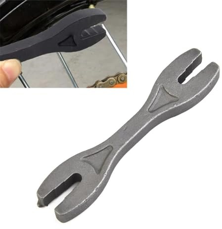 Helilyco 6-in-1 Motorrad Speichenschlüssel Werkzeug Schwarz 4.4mm-6.6mm für Motorrad-, Auto- und Maschinenreparatur