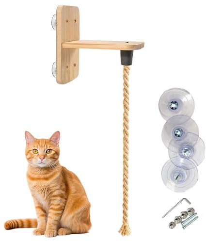 Kletterseil für Katzen Mit Sprungbrett 2 Meter Interaktives Spielzeug