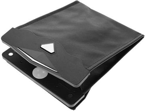 iplusmile Bolsa de Basura para Coche Luz Led, de Cuero Negro, y Diseño Creativo para Colgar en Asiento Trasero, Almacenamiento Conveniente para Viajes