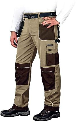 Leber&Hollman LH-FMN-T_BE346 former skyddsbyxor, beige brun-svart, 46 storlek