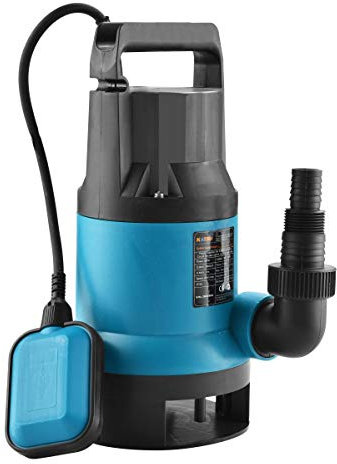 KATSU 750W Portable Submersible Pump for Clean and Dirty Water for Garden Pond, Pools, Ditches + Float Switch