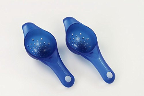TUPPERWARE Backen Sieb klein (2) blau Teesieb Küche Backhelfer Küchenhelfer P 20945