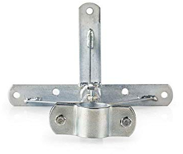 Nedis Wall Facia Mount Steel TV Aerial Mast Pole Loft Adjustable 350mm / 32-42mm