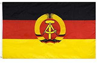 Stormflag Deutschland Staatsflagge/Deutscher Adler/Deutsch/Ostdeutsch(90cmx150cm) Polyester Pongee 90g mit Ösen mit Doppelnadel genäht.