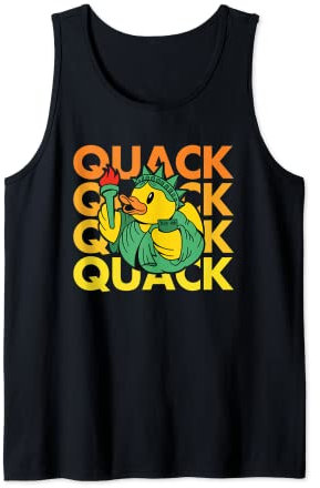 QUACK NYC New York City Rubber Duck Statue of Liberty Tank Top
