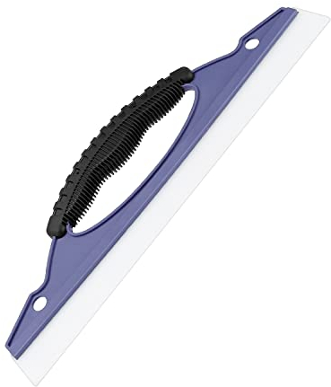 Tergivetro per Doccia, AMONENZ Lungo 31 cm Tergivetro, Manico a Fiocco in Gomma Morbida per Appendere, Tiraacqua Vetri Doccia Utilizzabile per Porte e Finestre in Vetro, Piastrelle, Finestrini Auto