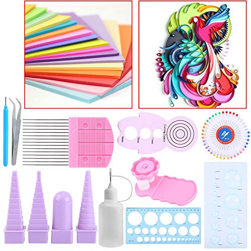 Quilling-Werkzeuge Und -Zubehör, Quilling-Kit, 11-in-1-Papier-Quilling-Tools-Kit, DIY-Papierhandwerk-Crimper-Kamm-Linealstift-Set Für Den DIY-Lernkurs