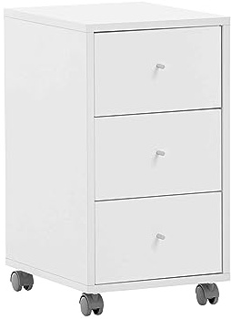 Schildmeyer Rollcontainer Reno 400, 152169, weiß, 32,6 x 39,1 x 59,7 cm