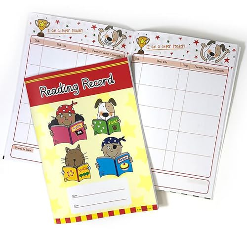 2 Pedagogs Reading Record Book Comprehension Childrens Pupils School Diary Log Teachers A5 Primary Teaching Services