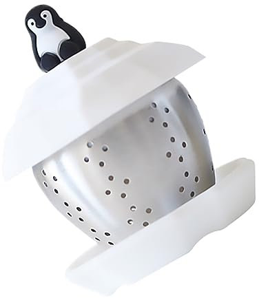 ORFOFE 2stücke Edelstahl Teefilter Im Pinguin-design Kreativer Teesieb Für Zuhause Büro Und Gastronomie Für Teeliebhaber Geschenkidee Für Freunde Und Familie