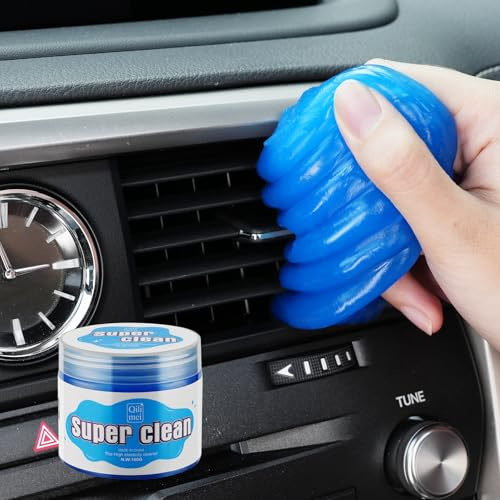 JUSTTOP Masilla de gel de limpieza de coche, limo de limpieza interior de automóviles, kit de limpieza de ventilación de coche para coche y teclado, accesorios de limpieza de masilla para coche, color