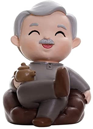 Nonna, nonno, statua, coppia, ornamenti, statua, decorazione for torte, regalo di nozze, compleanno, anniversario, decorazione for la casa(Grandpa)