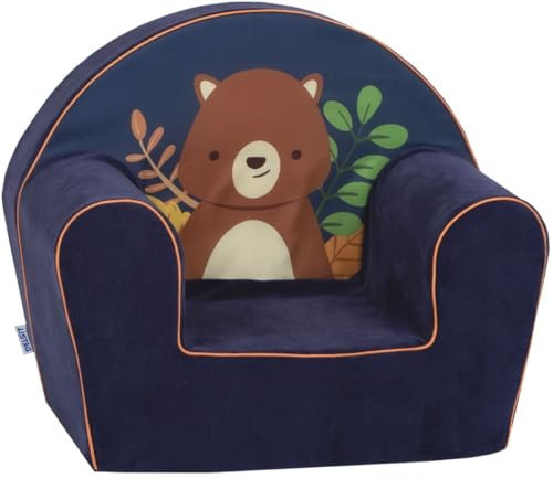 MONKEY GYM Kindersessel Babysitz Babyschale Kinderzimmer Kindersofa Kuschelsessel Kinderstuhl mit Rückenlehne Bär